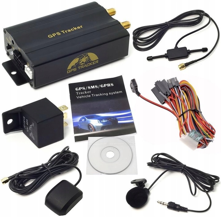 Lokalizator TK-103B GPS Tracker Podsłuch Śledzenie Monitoring Pojazdów