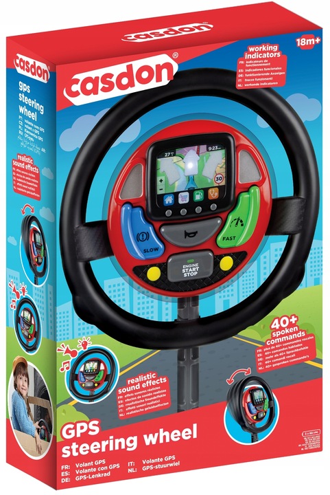 KIEROWNICA INTERAKTYWNA DLA DZIECI SYMULATOR JAZDY CASDON