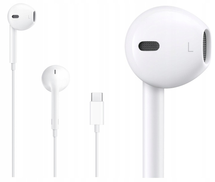 Słuchawki douszne Apple EarPods (USB-C) Mikrofon