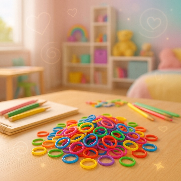 GUMKI DO ROBIENIA BRANSOLETEK DUŻY ZESTAW 6800 ELEMENTÓW XXL DLA DZIECKA HQ