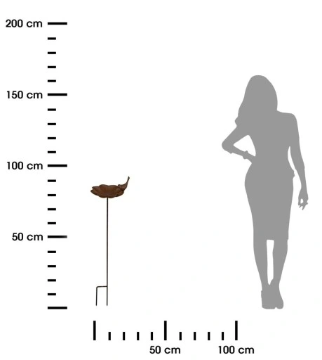 Żeliwne Poidełko dla Ptaków Owadów do wbicia 91cm