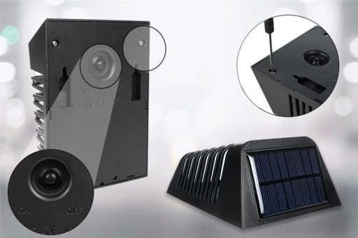 10x Lampka Solarna Elewacyjna LED z Czujnikiem