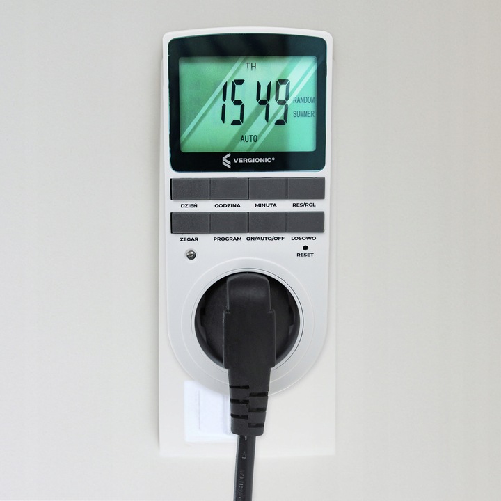 PROGRAMATOR CZASOWY TIMER WŁĄCZNIK WYŁĄCZNIK PRĄDU ENERGOOSZCZĘDNY CYFROWY
