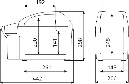 PRZENOŚNA LODÓWKA TERMOELEKTRYCZNA DOMETIC BORDBAR TB 08 8L 12V