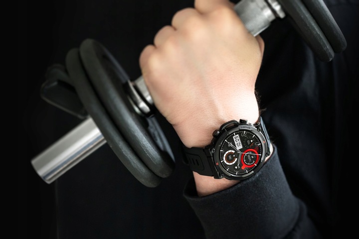 SMARTWATCH ZEGAREK MĘSKI POLSKIE MENU ROZMOWY SPORT PULS 2 PASKI AMOLED