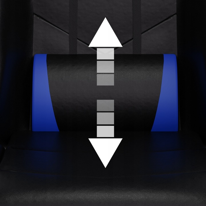 FOTEL GAMINGOWY CYBER CHAIRS X-LOGIC BLUE - BIUROWY