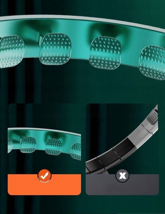 HULA HOP ODCHUDZAJĄCE Z OBCIĄŻNIKIEM I LICZNIKIEM SMART WYPUSTKAMI HULAHOP