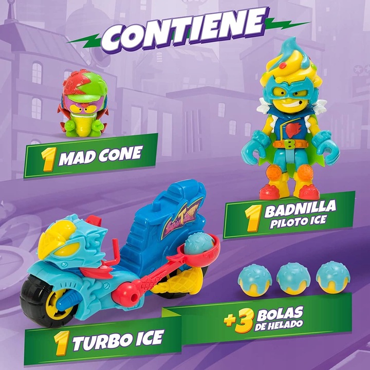 SUPER ZINGS THINGS Turbo Ice + Egzoszkielet SUPERTHINGS seria 11 12 Pojazd