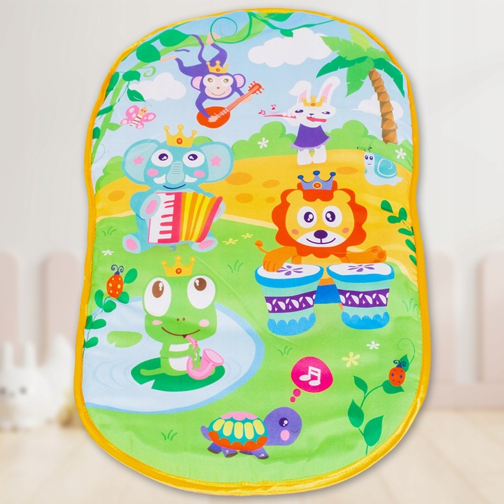 MATA EDUKACYJNA INTERAKTYWNA PIANINKO GRZECHOTKI GRYZAK LUSTERKO DLA DZIECI