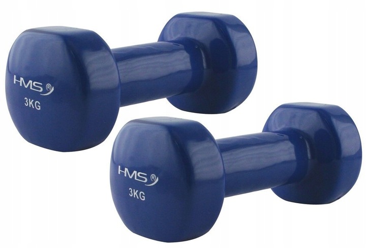 HMS Hantle Ciężarki Pokryte Winylem Do Ćwiczeń Treningu Siłowego 2x3 kg