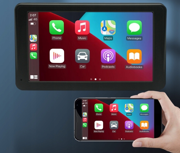 STACJA MULTIMEDIALNA SAMOCHODU RADIO CARPLAY ANDROID APPLE 7" 1080p PL Menu