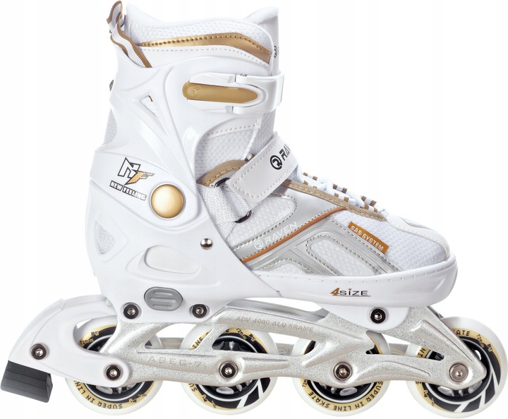 Rolki Regulowane RAVEN Pulse White/Gold 37-40
