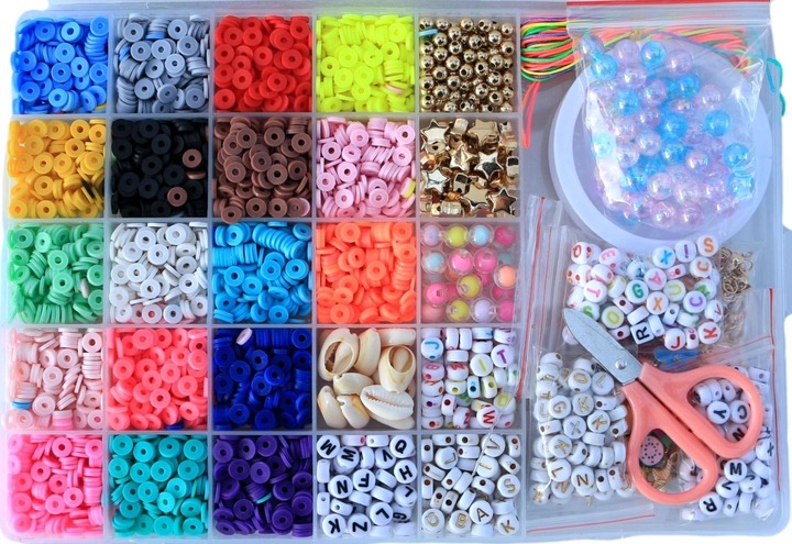 KORALIKI MAKE IT REAL ZESTAW KORALIKÓW DO ROBIENIA BRELOCZKÓW BRANSOLETEK