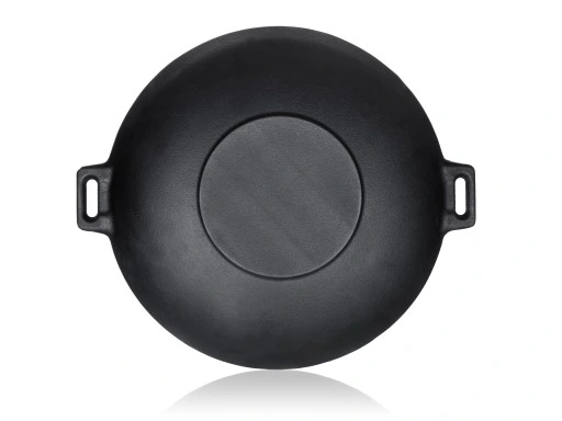 PATELNIA ŻELIWNA WOK Garnek duża ciężka 36,5 cm