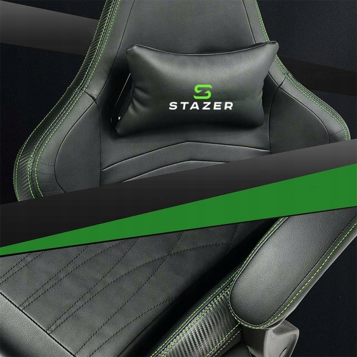 FOTEL KUBEŁKOWY OBROTOWY GAMINGOWY KRZESŁO GRACZA ERGONOMICZNY Z PODNÓŻKIEM