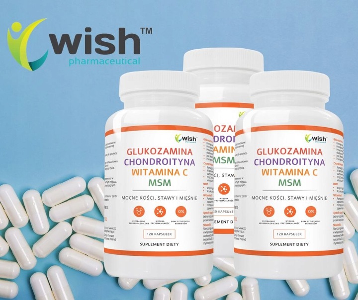 GLUKOZAMINA CHONDROITYNA MSM WITAMINA C Stawy 360k