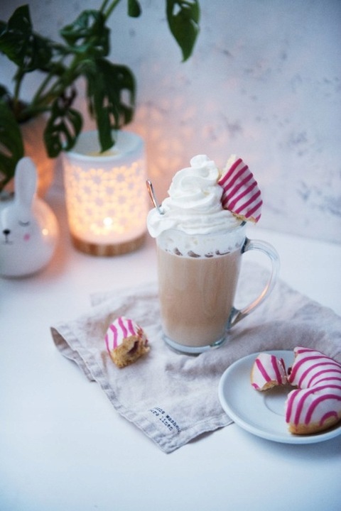 Szklanki z uchem Alex GLASMARK zestaw 6szt szklany kubek kawę 400ml