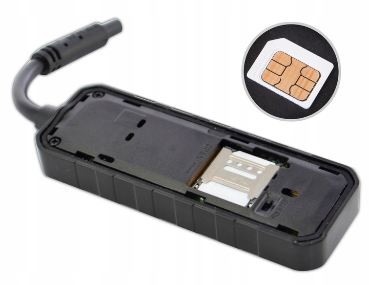 Lokalizator GPS mini Nadajnik Samochodowy Motocyklowy Pojazdu 9-90V SIM SMS