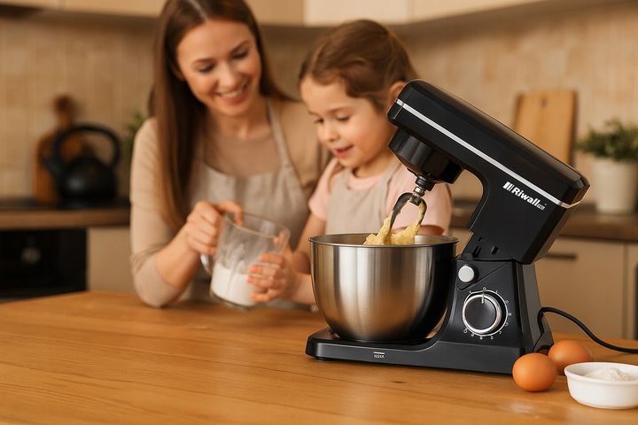 ROBOT KUCHENNY PLANETARNY MIKSER 2500W 7w1 WIELOFUNKCYJNY 4L RIWALL RRP-01