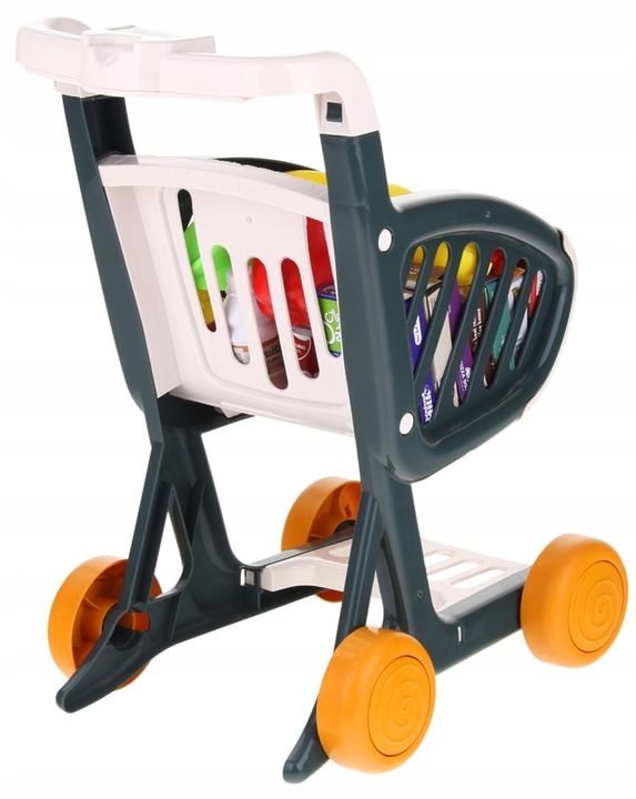 Wózek Koszyk Sklepowy Dla Dzieci Na Zakupy Supermarket Owoce Warzywa