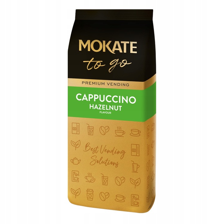 Kawa Cappuccino Instant Vending Orzech Laskowy Duże Opakowanie 1KG MOKATE