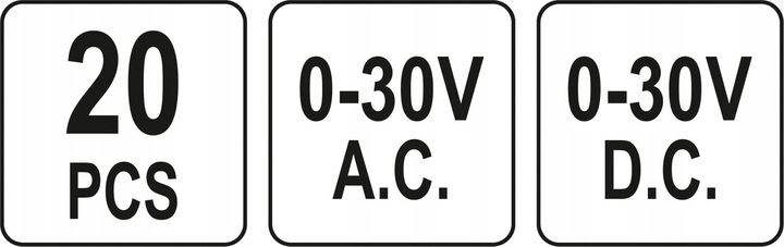 KOŃCÓWKI SONDY POMIAROWE DO MULTIMETRÓW 20 ELEM