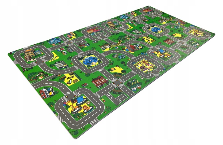 PUZZLE PIANKOWE MATA MIASTO ULICE DROGI 18EL DUŻE