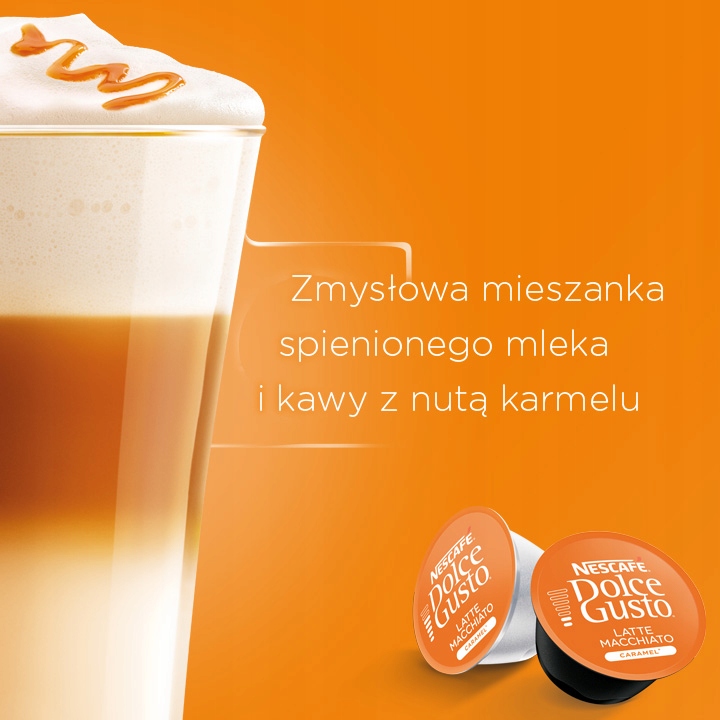 Kapsułki NESCAFE DOLCE GUSTO LATTE MACCHIATO CARAMEL 3x16szt