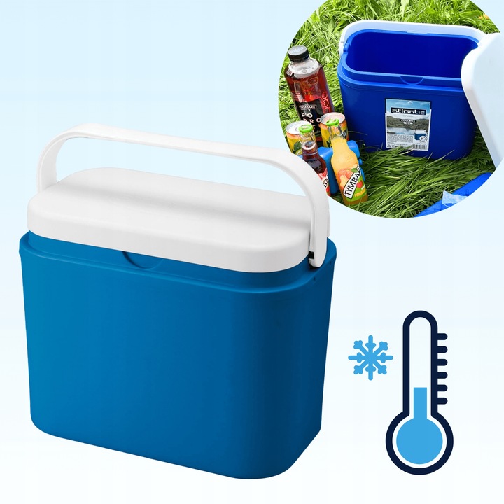 LODÓWKA TURYSTYCZNA 10L na WKŁADY MROŻĄCE do auta KAMPERA łodzi piknik
