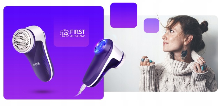 Golarka do ubrań tkanin na USB FIRST AUSTRIA