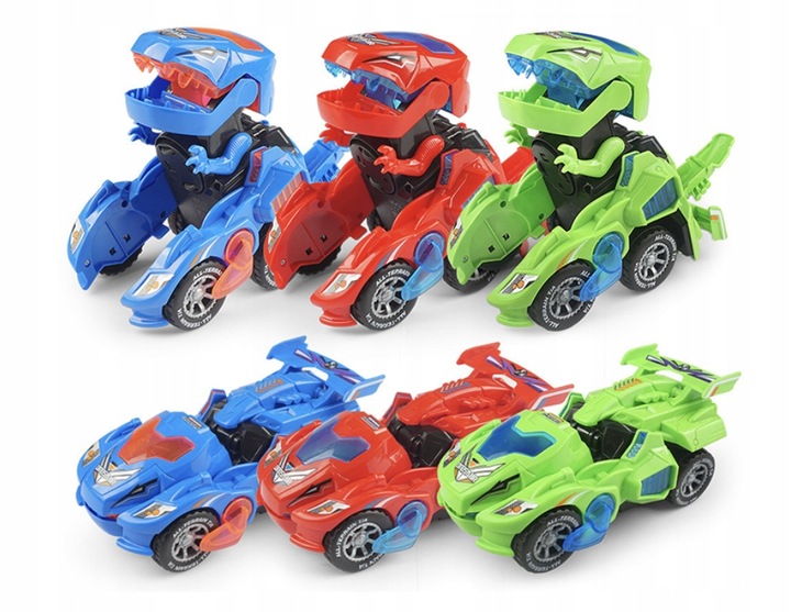 AUTO ROBOT DINOZAUR TRANSFORMUJĄCE AUTKO BOT 2w1