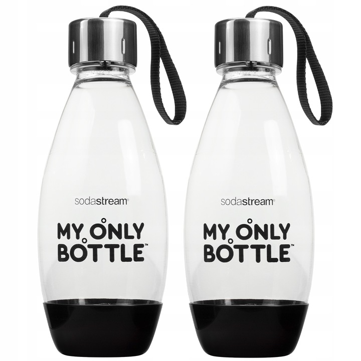2x BUTELKA DO SATURATORA SODASTREAM MY ONLY BOTTLE CZARNA BUTLA 0,5 L