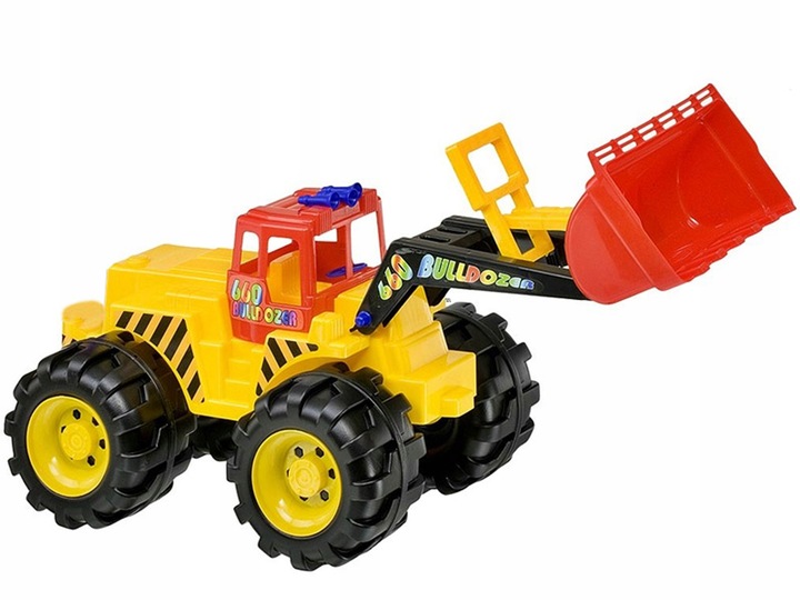 Polska Duża HQ Koparka Spychacz Jezdzik Ruchomę Ramię XL 90CM Budowniczy