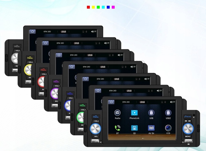 RADIO SAMOCHODOWE 1 DIN USB DOTYKOWE ANDROID AUTO CARPLAY MIRROR LINK