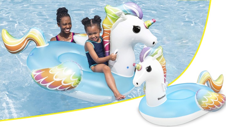 MATERAC DMUCHANY JEDNOROŻEC DO PŁYWANIA WODY DLA DZIECI PŁYWAK 155x119 CM