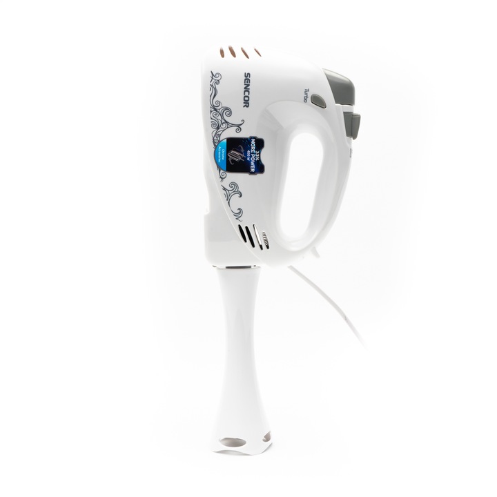 Lekki mikser ręczny blender CICHY 400W TURBO 5 pręd Sencor SHM 5270-EUE3