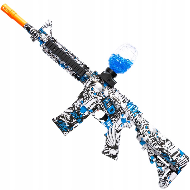 KARABIN AUTOMATCZNY PISTOLET NA KULKI ŻELOWE WODNE BEZPIECZNY DUŻY ZESTAW