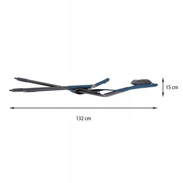 Wygodny leżak turystyczny składany plażowy na camping do ogrodu Nils NC3022