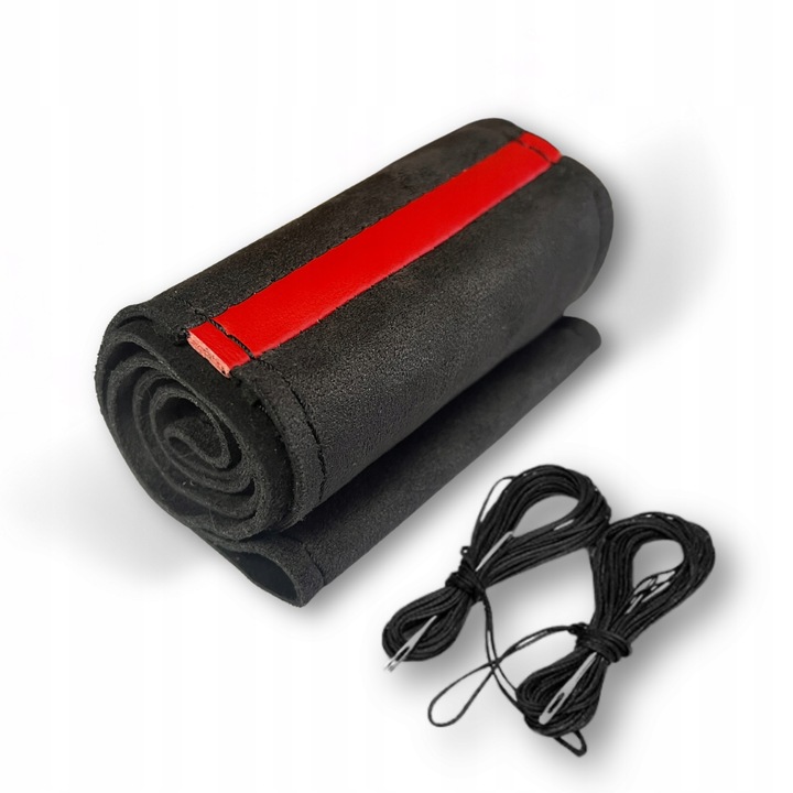 POKROWIEC NA KIEROWNICĘ ALCANTARA ZAMSZOWY Z Jednego Kawałka DO OBSZYCIA