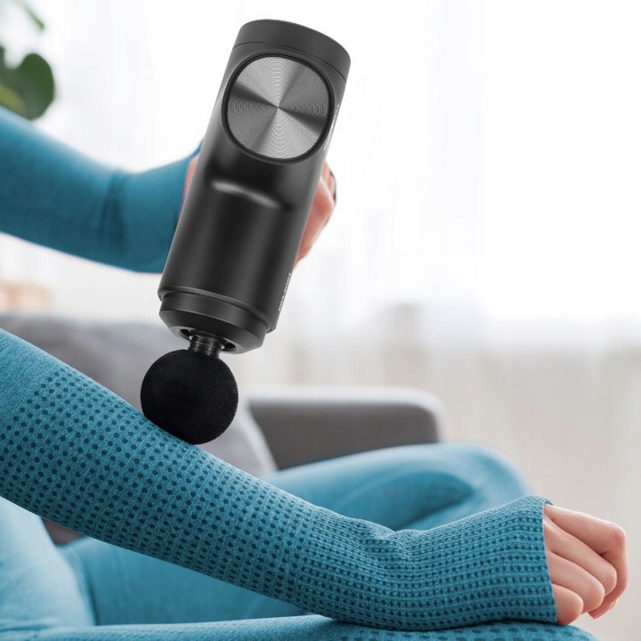 PISTOLET DO MASAŻU MASAŻER DO PLECÓW CIAŁA STÓP MASSAGE GUN REBEL ACTIVE