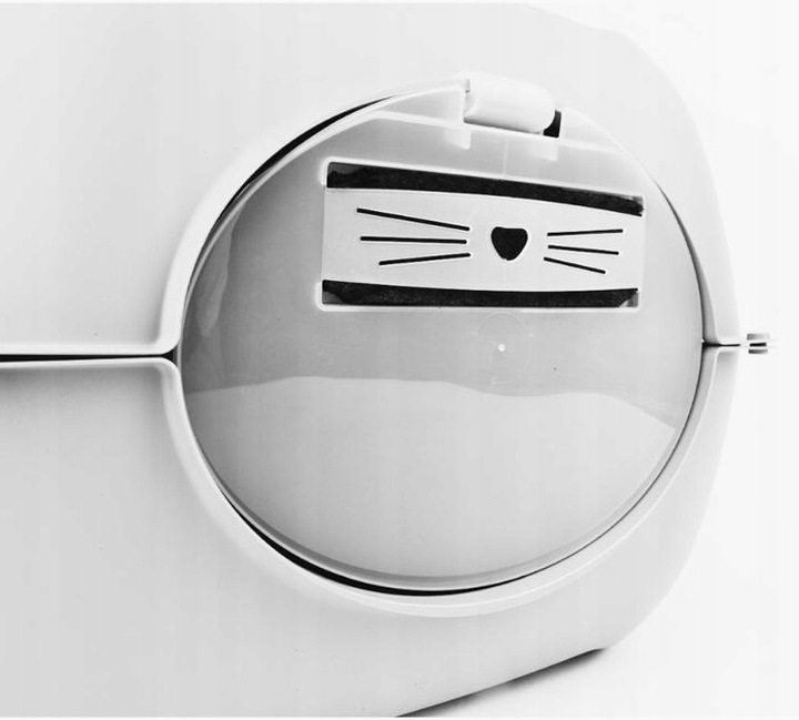 Rotho Bella Biała Duża Kryta Zamknięta Kuweta XXL na żwirek dla kota Benek