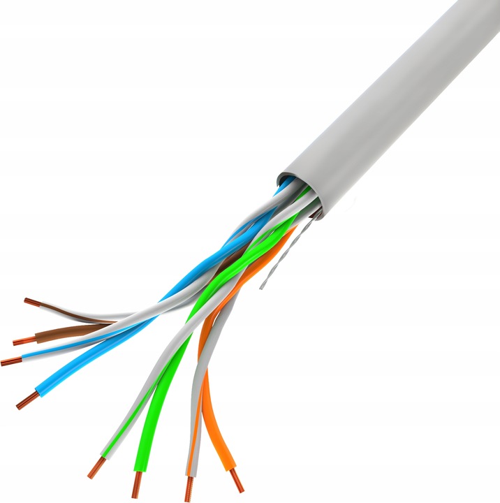 KABEL PRZEWÓD SIECIOWY LAN SKRĘTKA RJ45 UTP KAT.5E CAT.5E 50M LANBERG