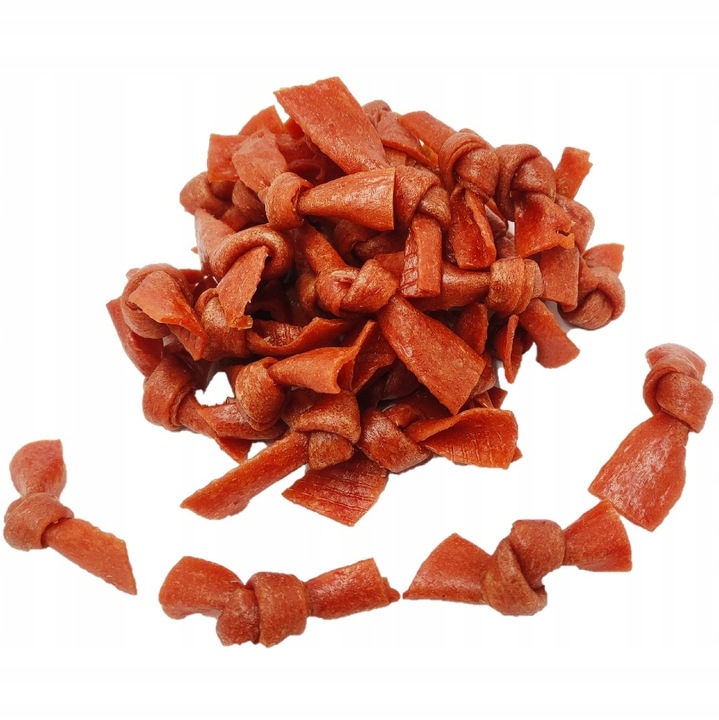 MACED Przysmak dla Psa Miękkie Węzełki Kokardki z Piersi Kaczki 500g