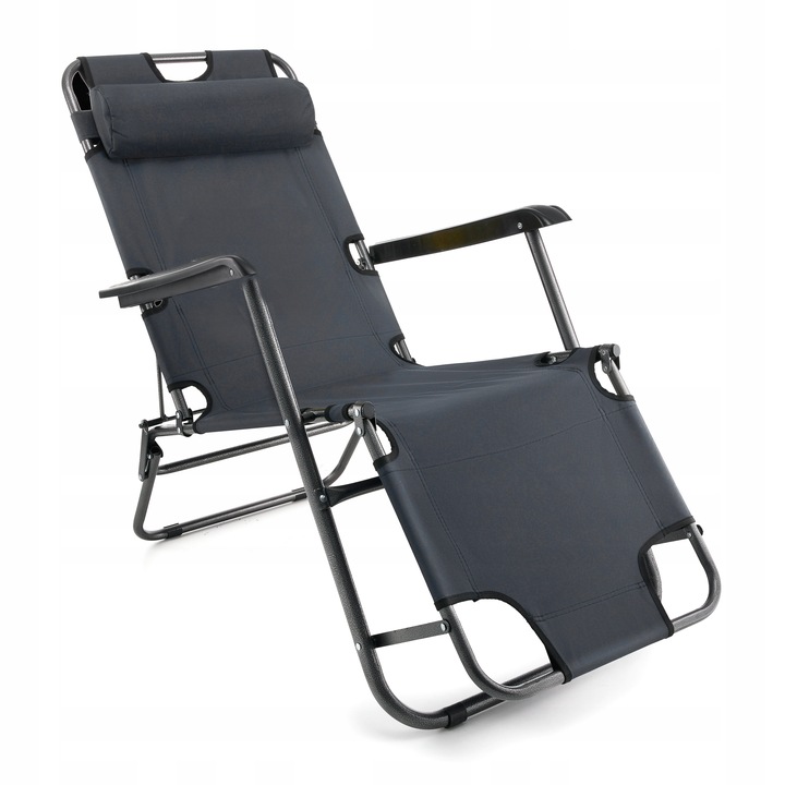 3 WZORY LEŻAK PLAŻOWY FOTEL OGRODOWY SKŁADANY NA PLAŻĘ 2W1