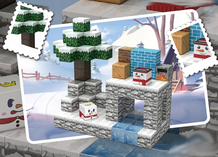 KLOCKI MAGNETYCZNE 2 cm kostki budowlane konstrukcyjne BLOKI SZEŚCIANY 92el