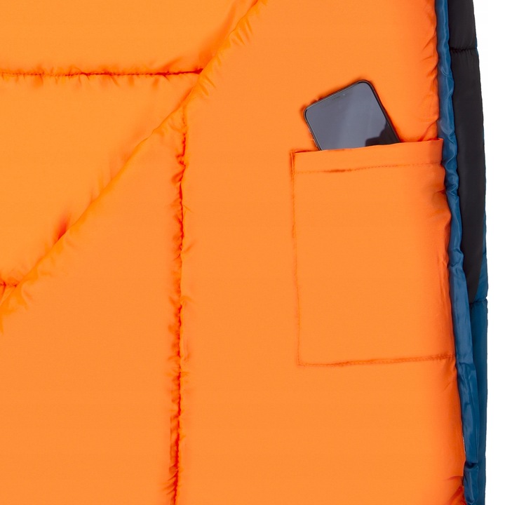 ŚPIWÓR NILS CAMP NC2012 GRANATOWO-POMARAŃCZOWY