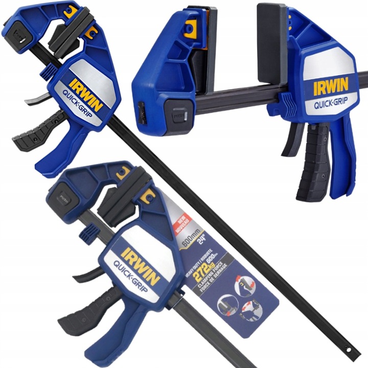 IRWIN Ścisk stolarski jednoręczny 600mm QUICK-GRIP