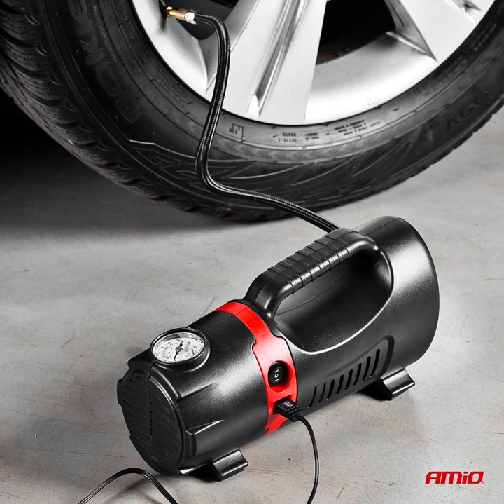 KOMPRESOR SAMOCHODOWY 12V + 230V SPRĘŻARKA DO KÓŁ