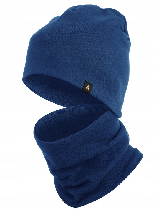 CZAPKA MĘSKA KOMIN KOMPLET bawełna ZIMOWA PREZENT