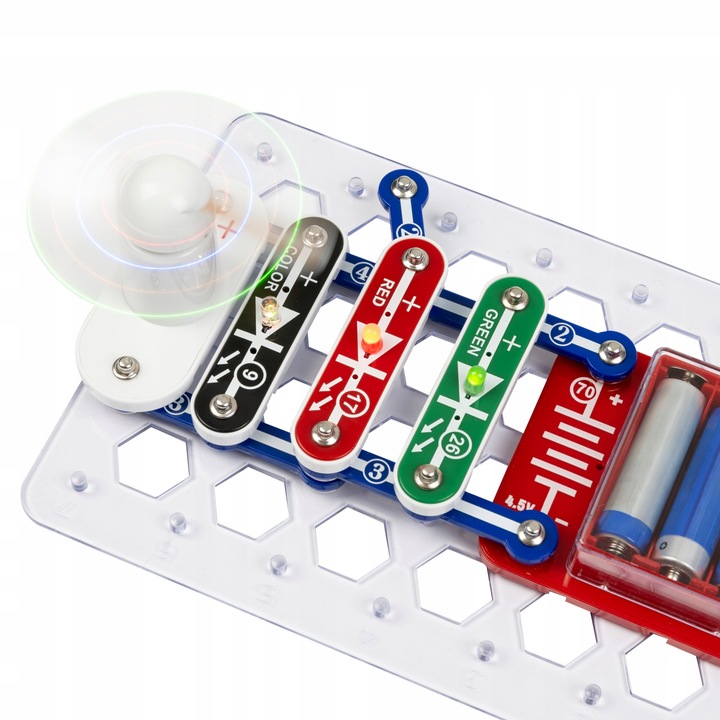 ZESTAW EDUKACYJNY MAŁY ELEKTRONIK EKSPERYMENTALNY ELEKTRYK NAUKA I ZABAWA